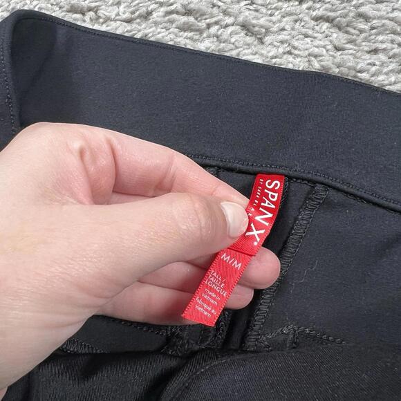Spanx 20251T The Perfect Black Pant - Back Seam Skinny Pants Black Medium Tall - Picture 4 of 12